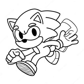 Pagina Para Colorear De Sonic Corriendo Rapido 53308-44305