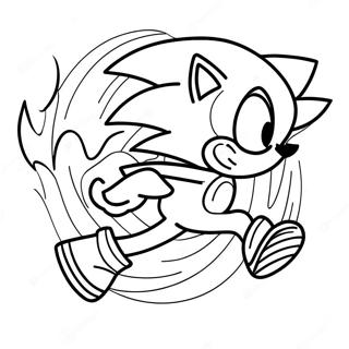 Pagina Para Colorear De Sonic Corriendo Rapido 53308-44306