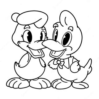 Donald Y Daisy Duck Páginas Para Colorear