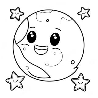 Pagina Para Colorear De Luna Y Estrellas 53508-44608