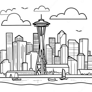 Seattle Páginas Para Colorear