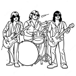 Pagina Para Colorear De La Banda De Rock Clasico 53539-44485