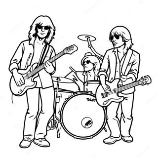 Pagina Para Colorear De La Banda De Rock Clasico 53539-44486