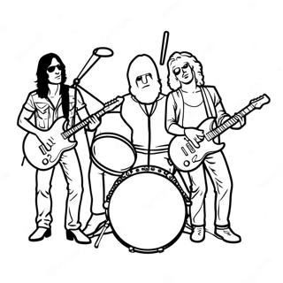 Pagina Para Colorear De La Banda De Rock Clasico 53539-44632