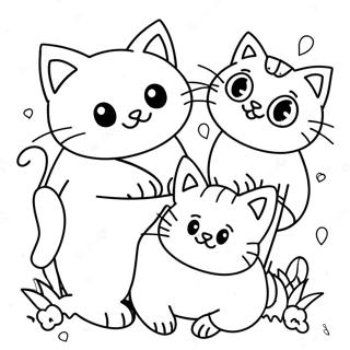 Pagina Para Colorear De Gatitos Juguetones 53589-44523