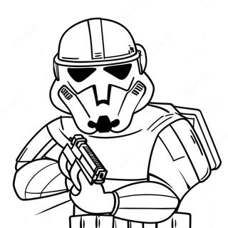 Pagina Para Colorear De Scout Trooper Sin Miedo 53599-44527