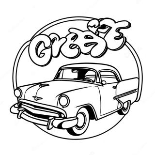 Pagina Para Colorear Del Logo De La Pelicula Grease 53618-44692