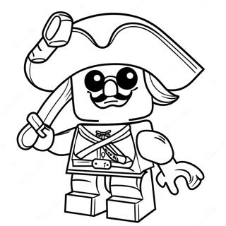 Pagina Para Colorear Del Capitan Pirata De Lego 53629-44546