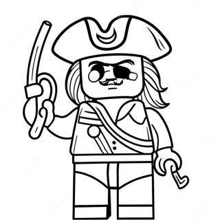 Pagina Para Colorear Del Capitan Pirata De Lego 53629-44701