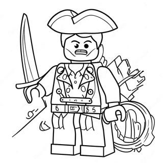 Pagina Para Colorear Del Capitan Pirata De Lego 53629-44702