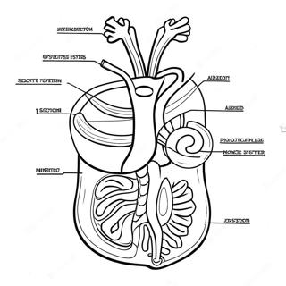 Pagina Para Colorear Del Diagrama Del Sistema Digestivo 53638-44712