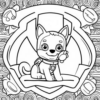 Pagina Para Colorear De Las Insignias De Paw Patrol 53648-44558