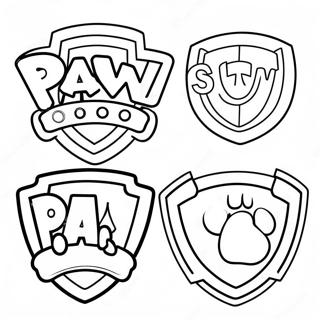 Pagina Para Colorear De Las Insignias De Paw Patrol 53648-44717