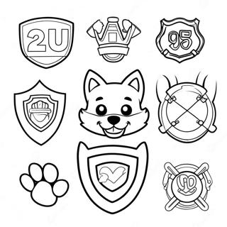 Pagina Para Colorear De Las Insignias De Paw Patrol 53648-44718