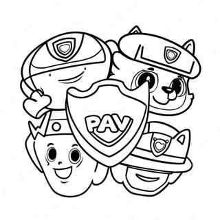 Pagina Para Colorear De Las Insignias De Paw Patrol 53648-44719