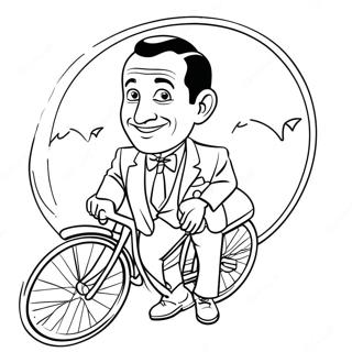 Pee Wee Herman Páginas Para Colorear