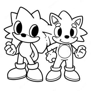 Sonic Y Mario Páginas Para Colorear