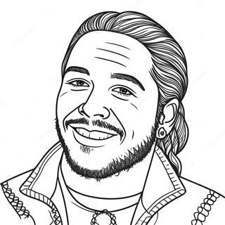 Post Malone Páginas Para Colorear