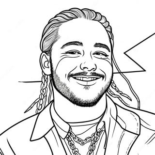 Pagina Para Colorear De Post Malone 53838-44862