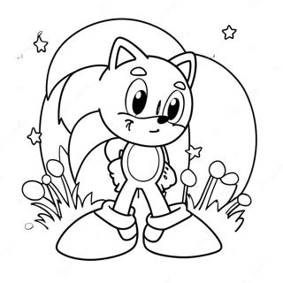 Sonic De Pascua Páginas Para Colorear