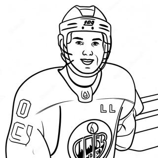 Pagina Para Colorear De Connor Mcdavid En Accion 53869-44890