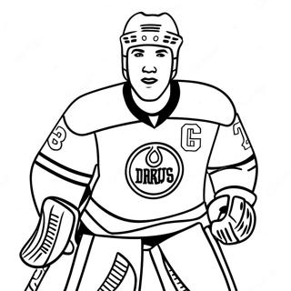 Pagina Para Colorear De Connor Mcdavid En Accion 53869-44891