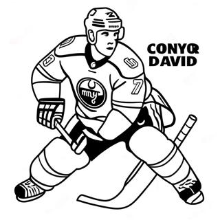 Pagina Para Colorear De Connor Mcdavid En Accion 53869-44892