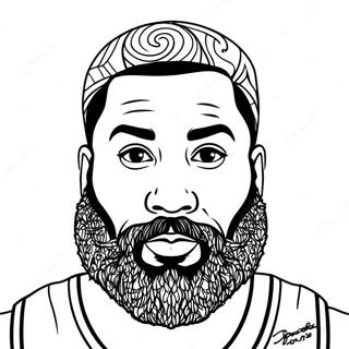 James Harden Páginas Para Colorear