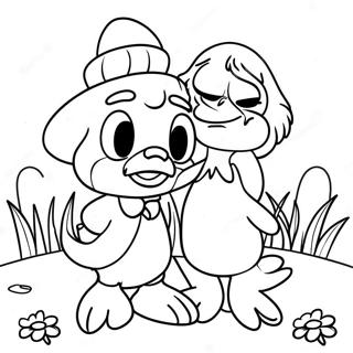 Donald Y Daisy Páginas Para Colorear