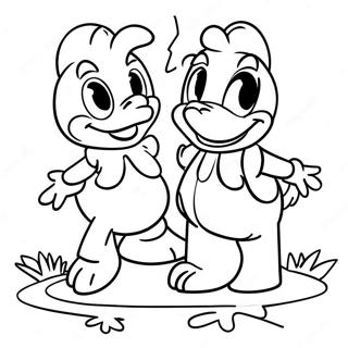 Pagina Para Colorear De Donald Y Daisy 53918-44932