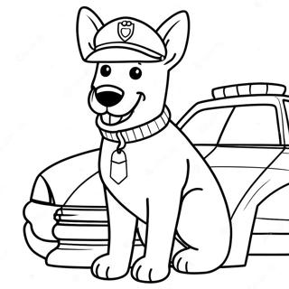 Pagina Para Colorear De Un Perro Policia 53928-44940