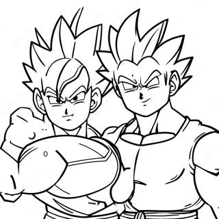 Pagina Para Colorear De Goku Y Gohan 53958-44958