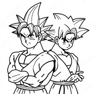 Pagina Para Colorear De Goku Y Gohan 53958-44959