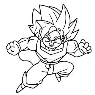 Pagina Para Colorear De Goku Super Saiyan Volando 53959-44965