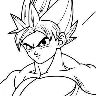 Pagina Para Colorear De Goku Super Saiyan Volando 53959-44966