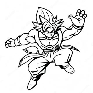 Pagina Para Colorear De Goku Super Saiyan Volando 53959-44967