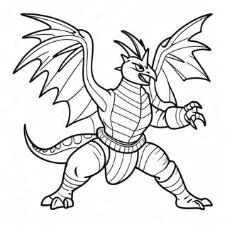 Pagina Para Colorear De Gigan En Una Feroz Batalla 53969-44969