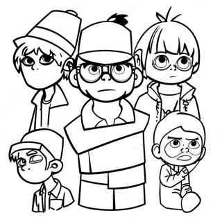 Pagina Para Colorear De Gorillaz 53998-44998