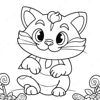 Pagina Para Colorear Del Gato De Cheshire Caprichoso 5403-4327