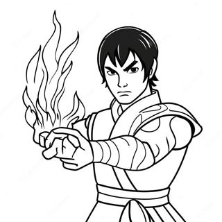 Pagina Para Colorear De Zuko Con Poderes De Fuego 54181-45122