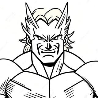 Pagina Para Colorear De All Might En Pose De Heroe 54321-45248