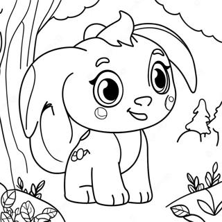 Pagina Para Colorear De Rainbow Ruby En Un Bosque Magico 54542-45404