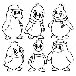 Pagina Para Colorear De Personajes Alegres De Club Penguin 54602-45449