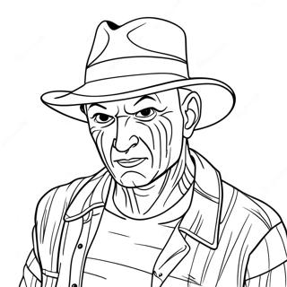 Pagina Para Colorear De Freddy Krueger Aterrador En Suenos 54652-45489