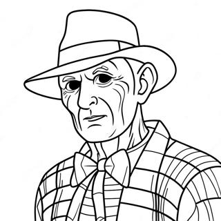 Pagina Para Colorear De Freddy Krueger Aterrador En Suenos 54652-45491