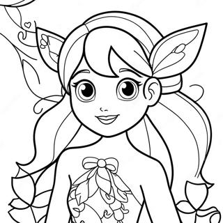 Winx Club Flora Páginas Para Colorear