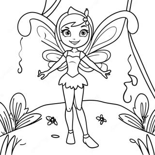 Pagina Para Colorear De Flora De Winx Club En La Naturaleza 54712-45540