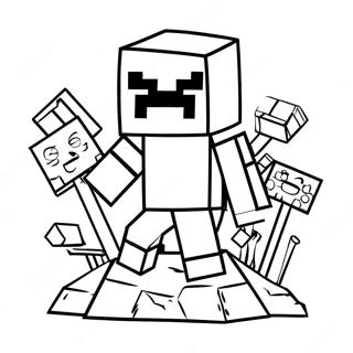 Pagina Para Colorear De Minecraft Genial 54751-45571