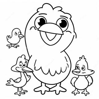 Pagina Para Colorear De Big Bird Con Amigos 54782-45601