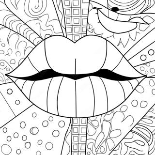 Pagina Para Colorear De Labios De Arte Pop Audaces 54802-45618